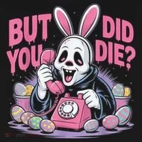Easter Skeleton Bunny But Did You Dye Spring Egg Women's T-Shirt thumb 6