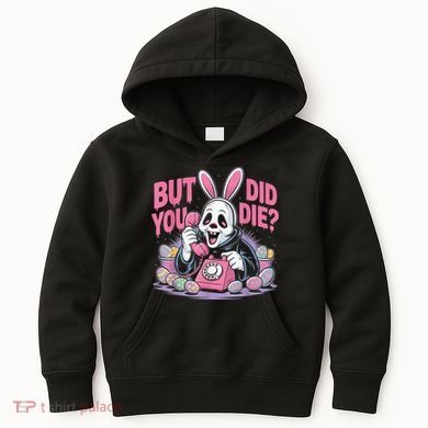 Easter Skeleton Bunny But Did You Dye Spring Egg Kids Hoodie