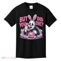 Easter Skeleton Bunny But Did You Dye Spring Egg Kids T-Shirt thumb 0