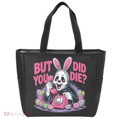 Easter Skeleton Bunny But Did You Dye Spring Egg Tote Bag