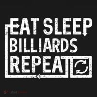 Eat Sleep Billiards Gift USA-Made Doggie Bandana thumb 2