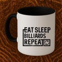 Eat Sleep Billiards Gift Coffee Mug thumb 2