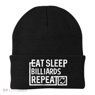 Eat Sleep Billiards Gift Beanie