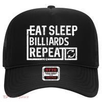 Eat Sleep Billiards Gift Hat thumb 0