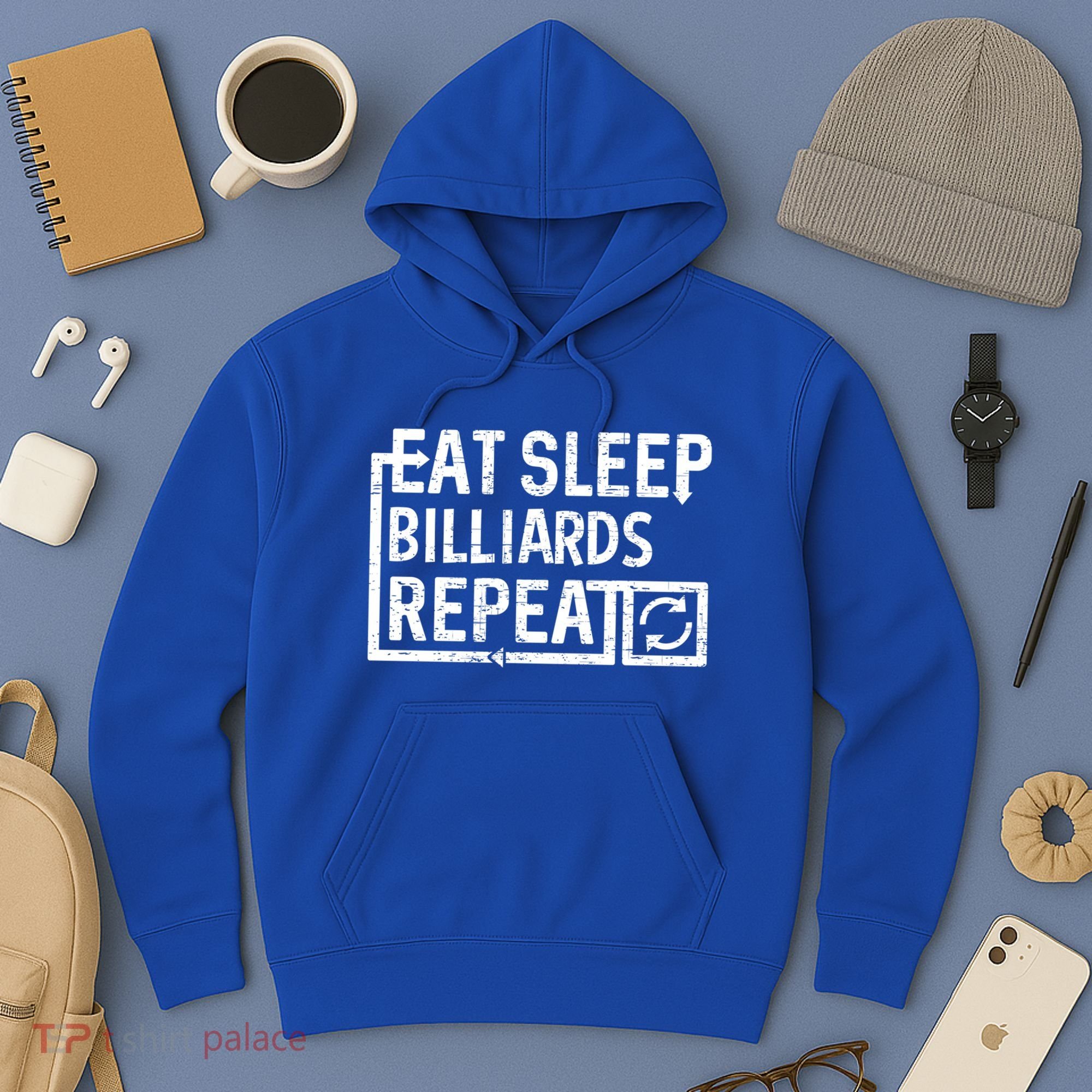 Eat Sleep Billiards Gift Hoodie