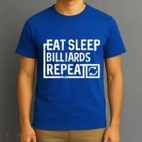 Eat Sleep Billiards Gift T-Shirt thumb 3
