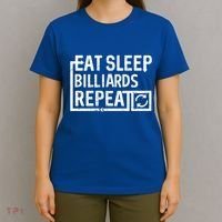 Eat Sleep Billiards Gift T-Shirt thumb 4