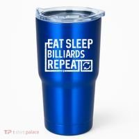 Eat Sleep Billiards Gift Tumbler thumb 0