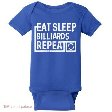 Eat Sleep Billiards Gift Baby Bodysuit