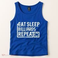 Eat Sleep Billiards Gift Tank Top thumb 2