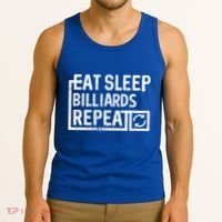 Eat Sleep Billiards Gift Tank Top thumb 3