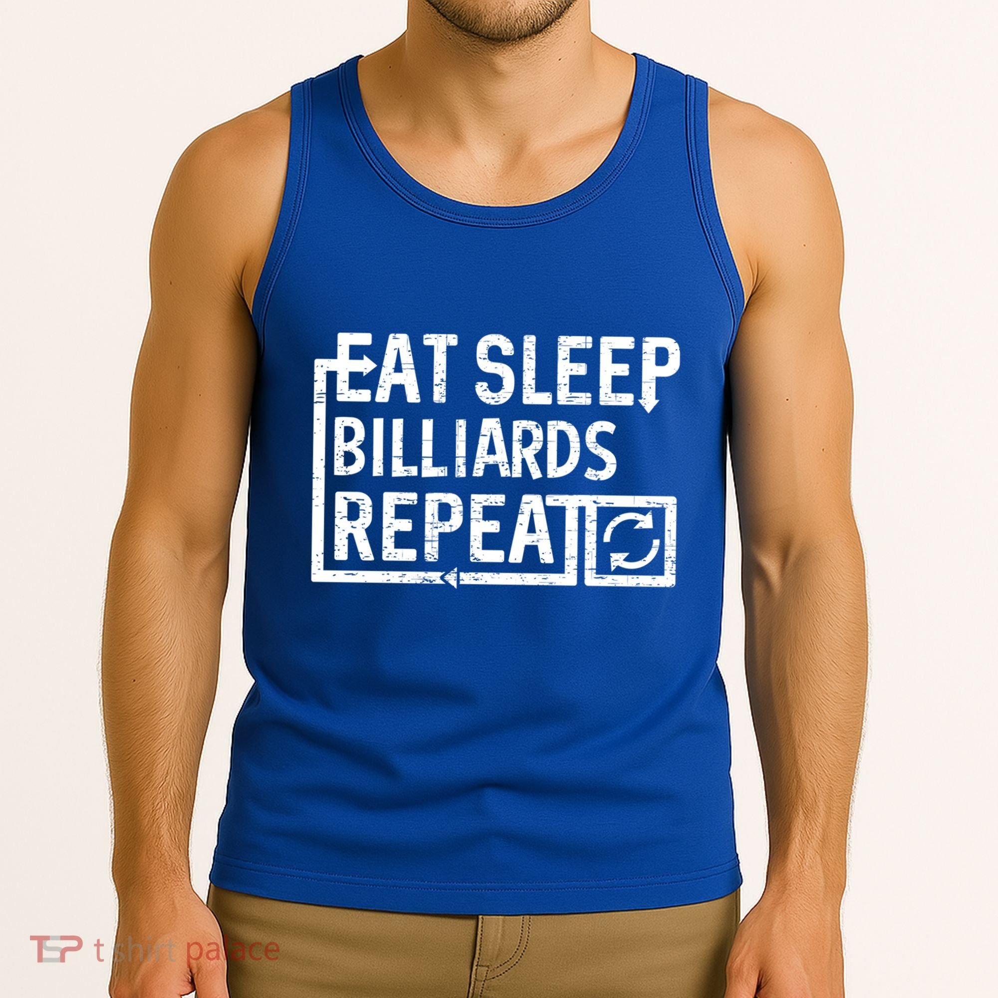 Eat Sleep Billiards Gift Tank Top