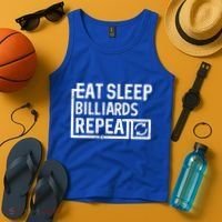 Eat Sleep Billiards Gift Tank Top thumb 4