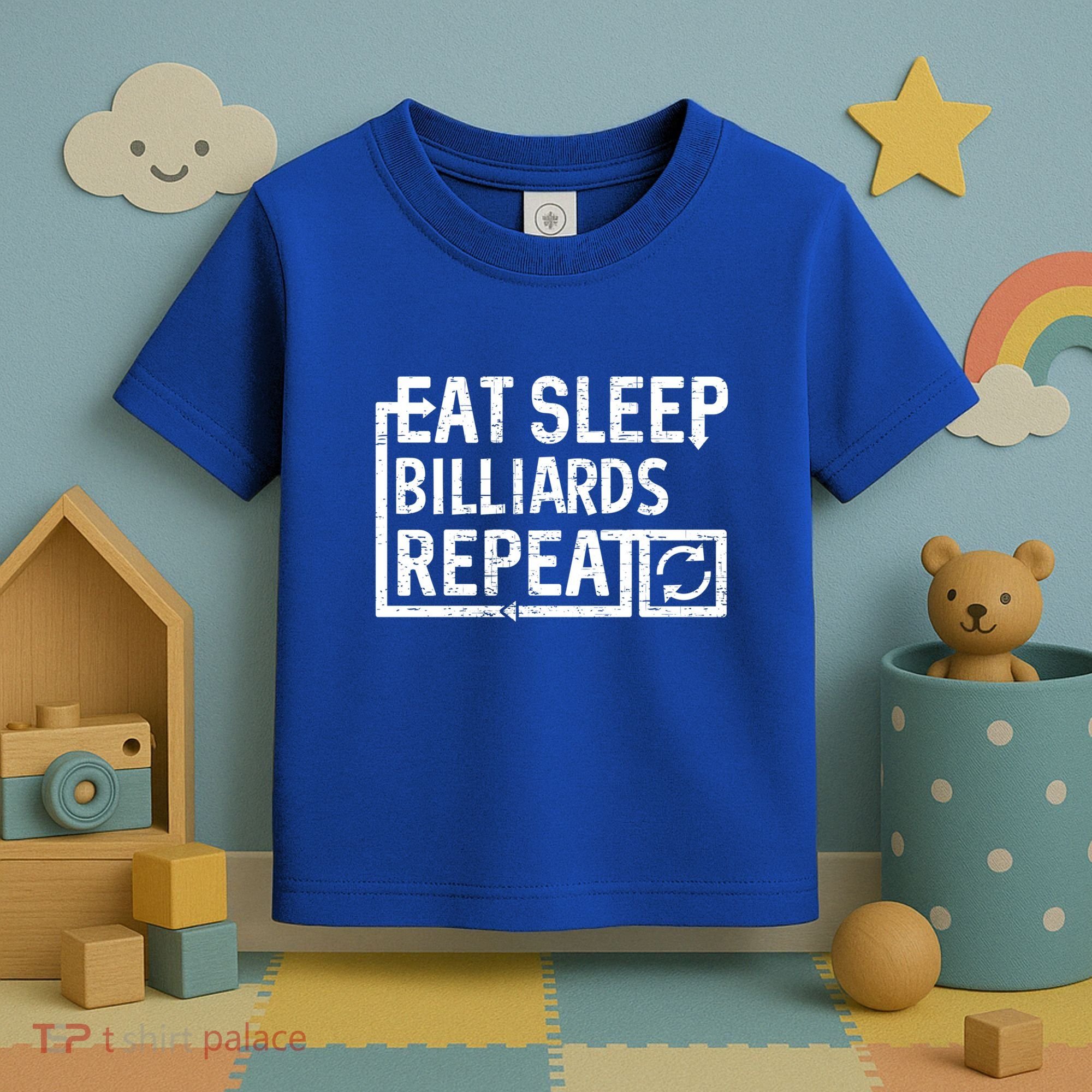 Eat Sleep Billiards Gift Toddler T-Shirt