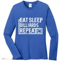 Eat Sleep Billiards Gift Women's Long Sleeve Shirt thumb 0