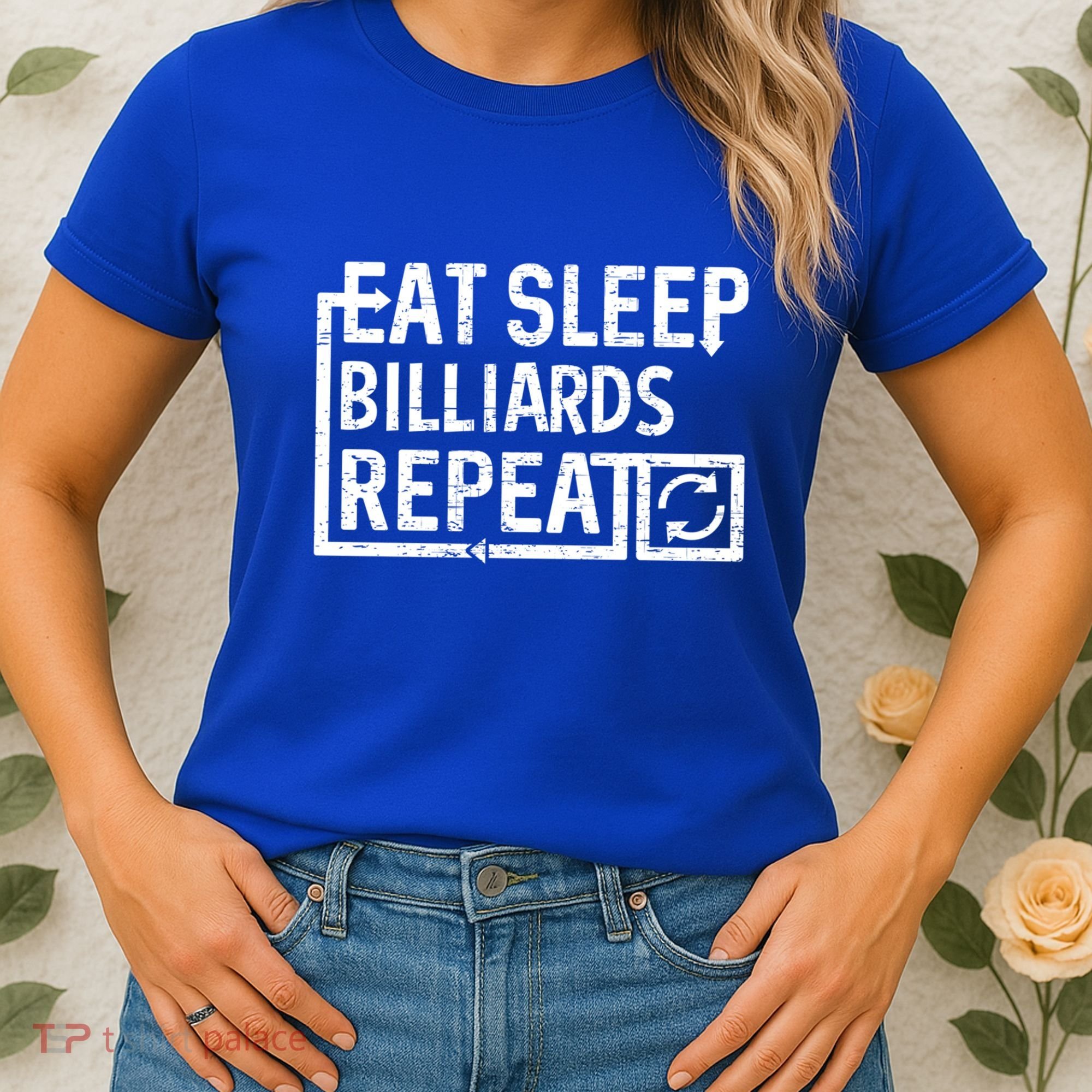 Eat Sleep Billiards Gift Women's T-Shirt