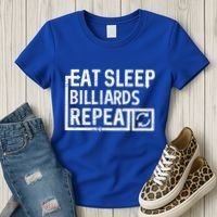 Eat Sleep Billiards Gift Women's T-Shirt thumb 3