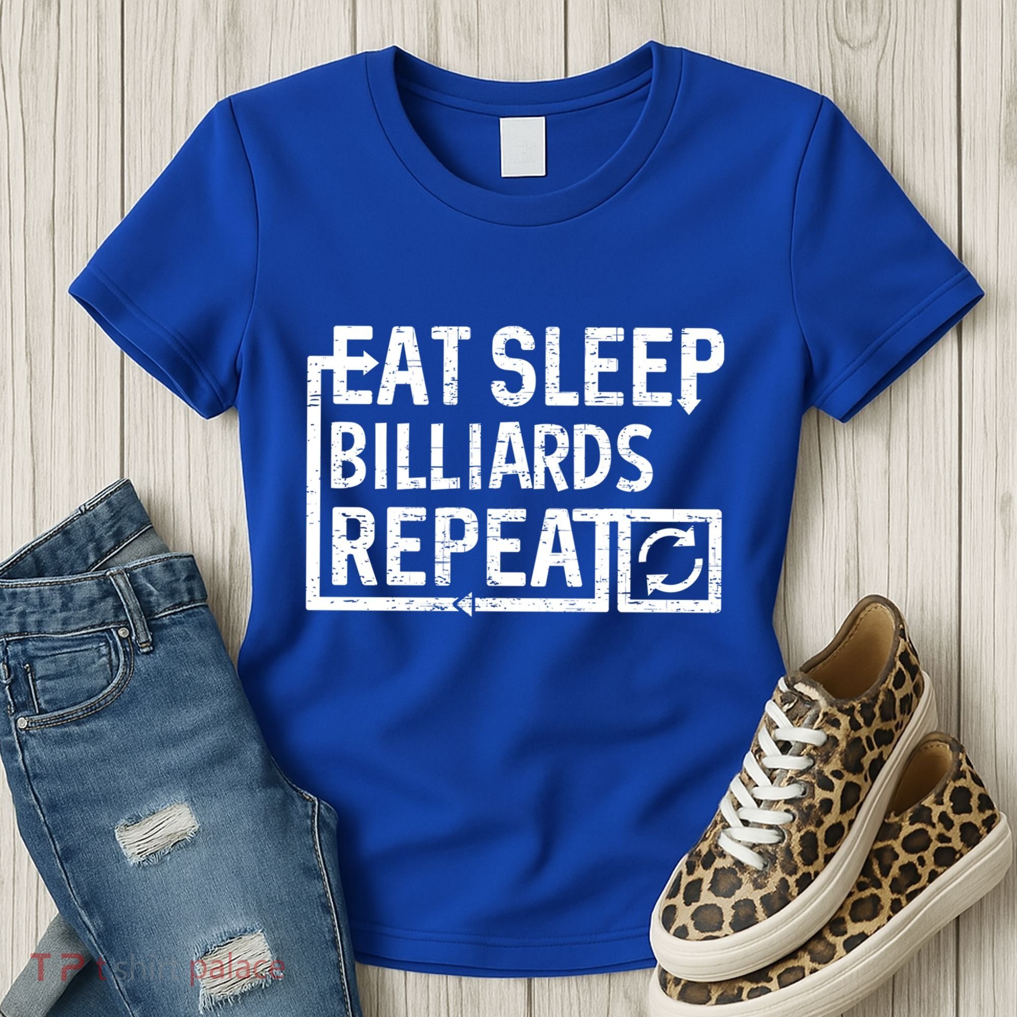 Eat Sleep Billiards Gift Women's T-Shirt