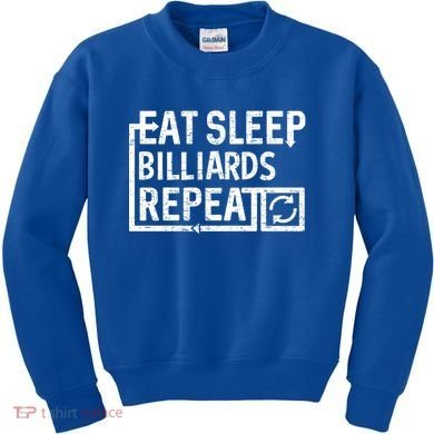 Eat Sleep Billiards Gift Kids Sweatshirt