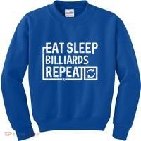 Eat Sleep Billiards Gift Kids Sweatshirt thumb 0