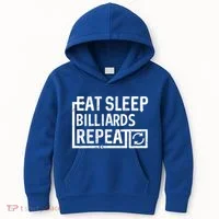 Eat Sleep Billiards Gift Kids Hoodie thumb 0