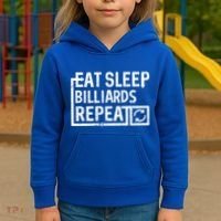 Eat Sleep Billiards Gift Kids Hoodie thumb 3