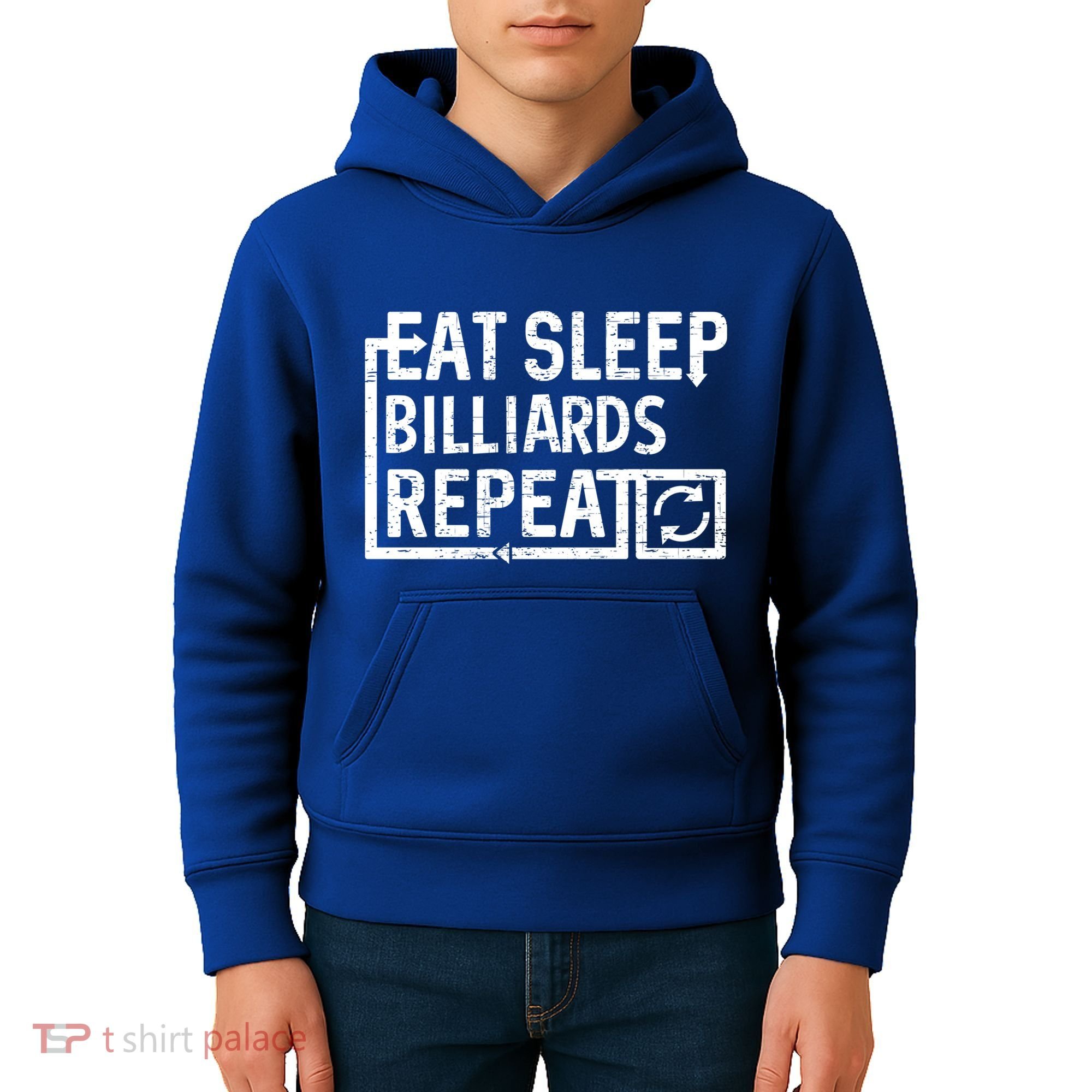 Eat Sleep Billiards Gift Kids Hoodie