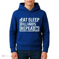 Eat Sleep Billiards Gift Kids Hoodie thumb 4