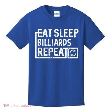 Eat Sleep Billiards Gift Kids T-Shirt