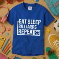 Eat Sleep Billiards Gift Kids T-Shirt thumb 3
