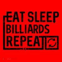 Eat Sleep Billiards Gift Santa Hat thumb 1