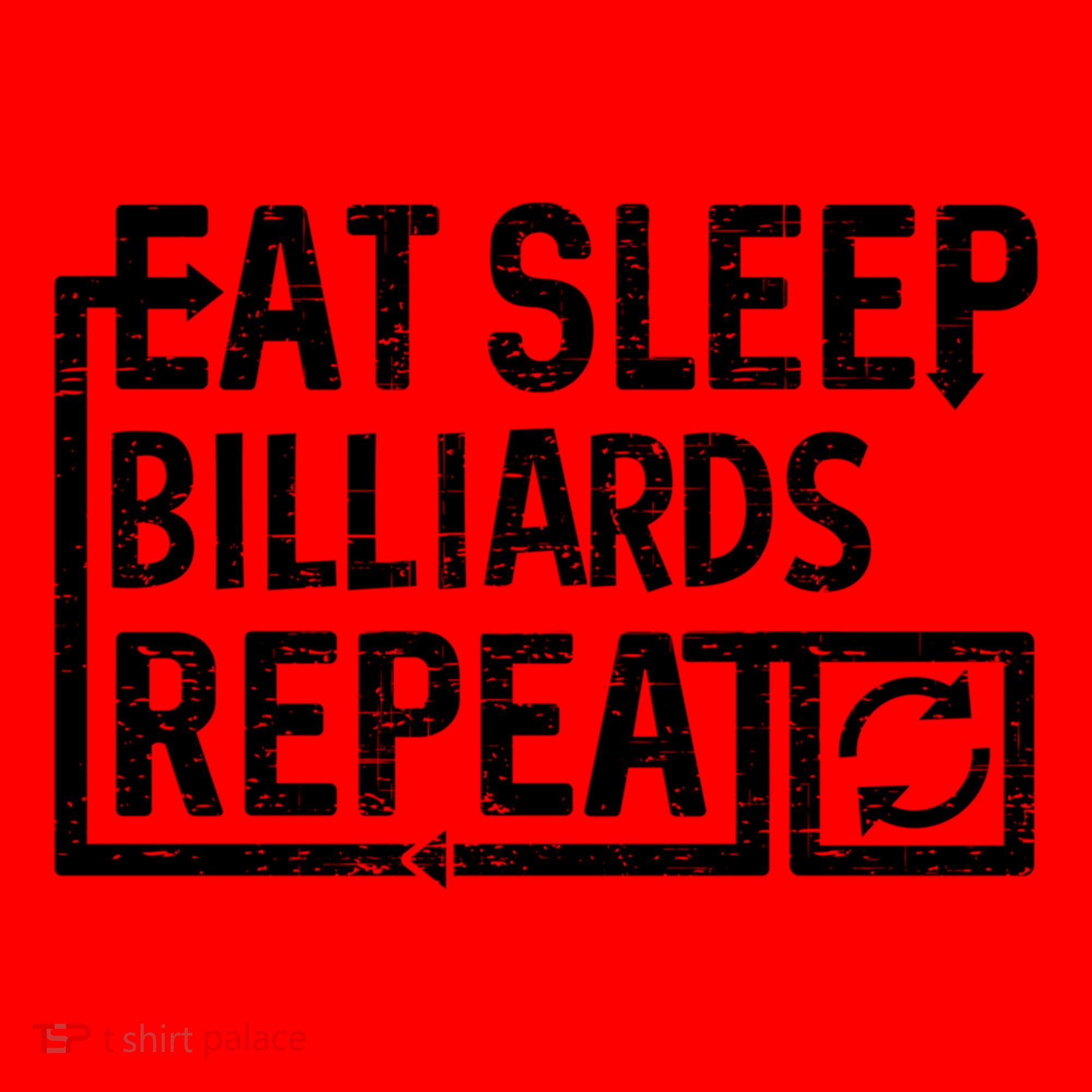 Eat Sleep Billiards Gift Santa Hat