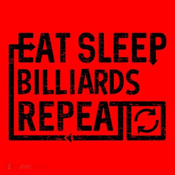 Eat Sleep Billiards Gift Santa Hat