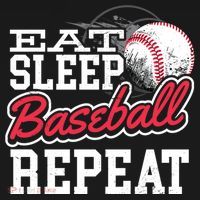 Eat Sleep Baseball Repeat Baseball Player Sports Lover Gift Backpack thumb 2