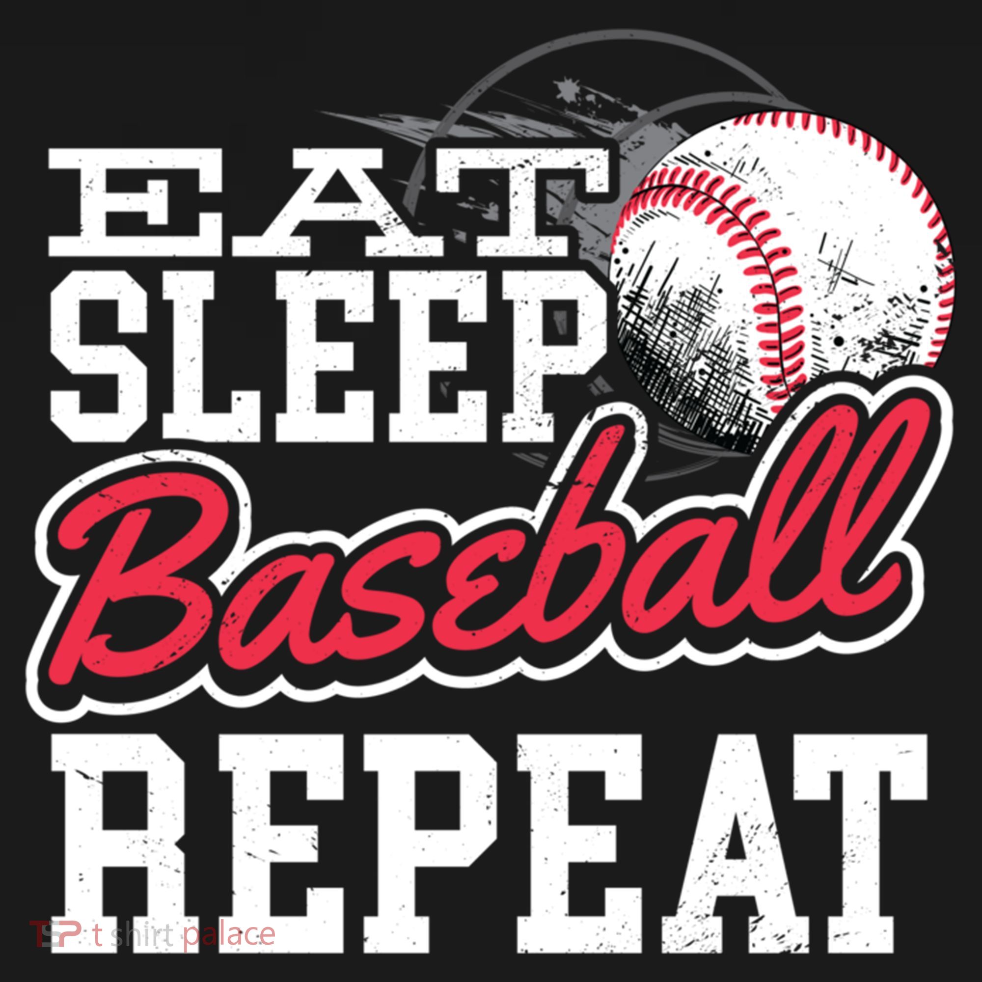 Eat Sleep Baseball Repeat Baseball Player Sports Lover Gift Bucket Hat