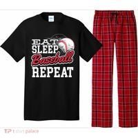 Eat Sleep Baseball Repeat Baseball Player Sports Lover Gift Pajama Set thumb 0