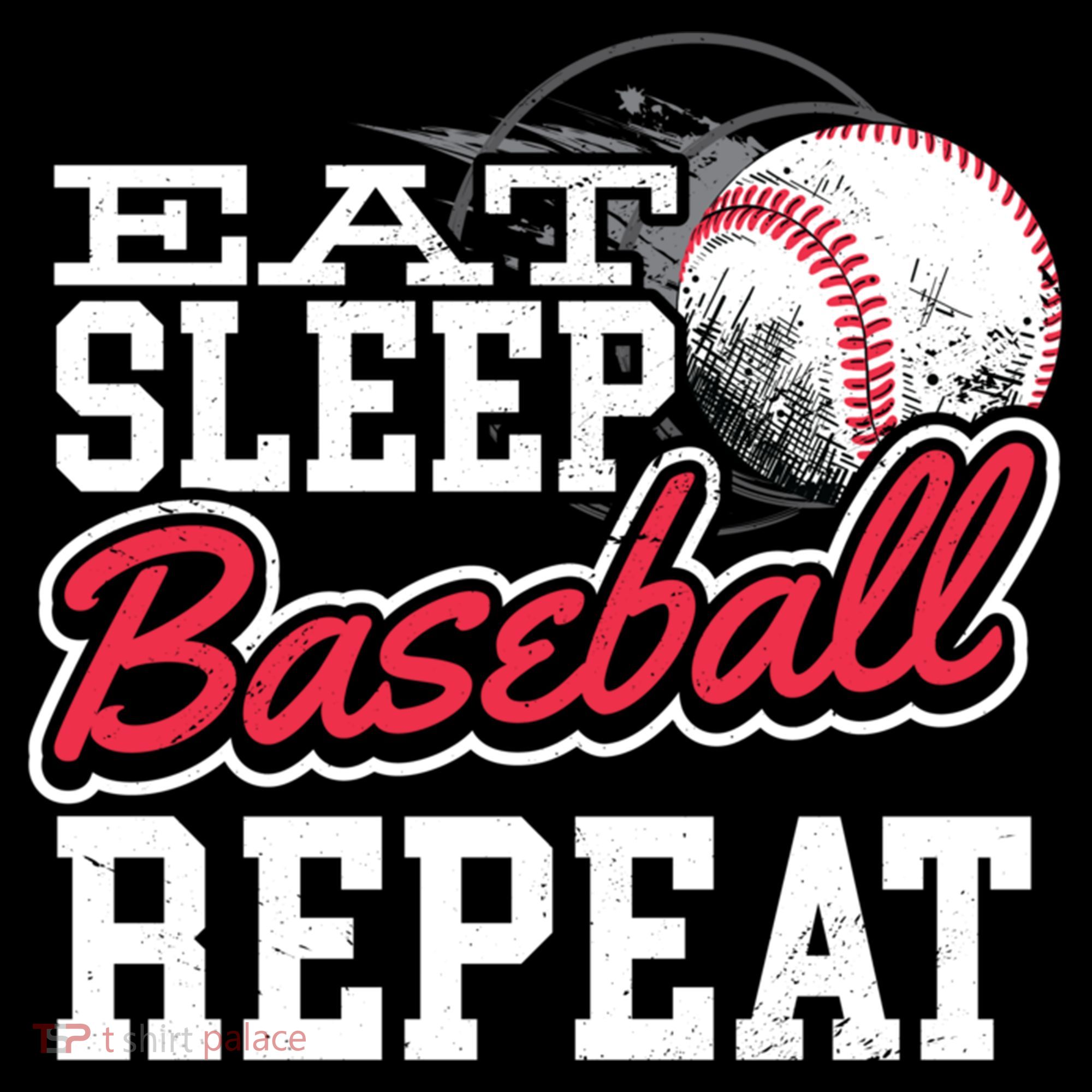Eat Sleep Baseball Repeat Baseball Player Sports Lover Gift Women's Hoodie