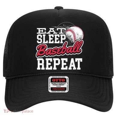 Eat Sleep Baseball Repeat Baseball Player Sports Lover Gift Hat