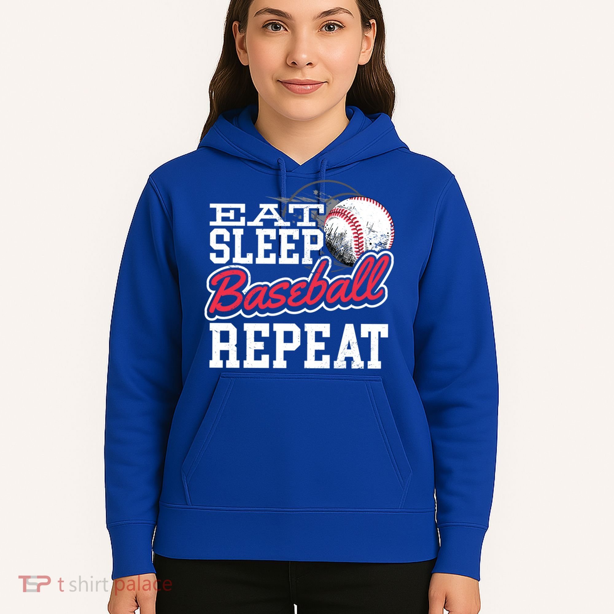 Eat Sleep Baseball Repeat Baseball Player Sports Lover Gift Hoodie