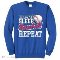 Eat Sleep Baseball Repeat Baseball Player Sports Lover Gift Sweatshirt thumb 0