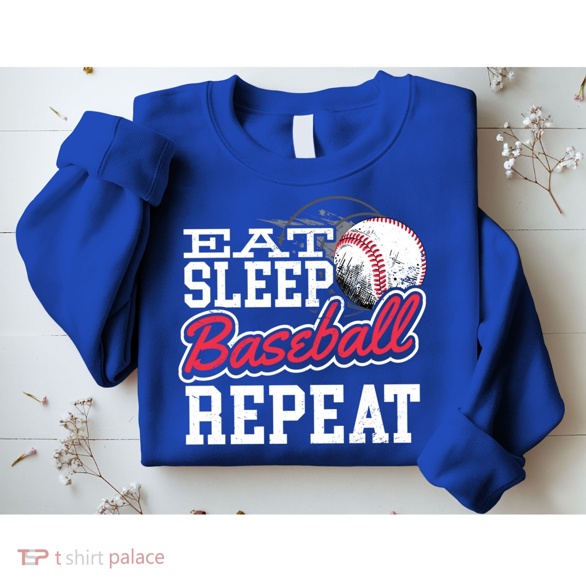 Eat Sleep Baseball Repeat Baseball Player Sports Lover Gift Sweatshirt