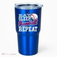 Eat Sleep Baseball Repeat Baseball Player Sports Lover Gift Tumbler thumb 0