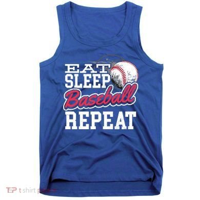 Eat Sleep Baseball Repeat Baseball Player Sports Lover Gift Tank Top