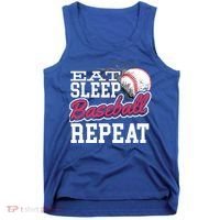 Eat Sleep Baseball Repeat Baseball Player Sports Lover Gift Tank Top thumb 0