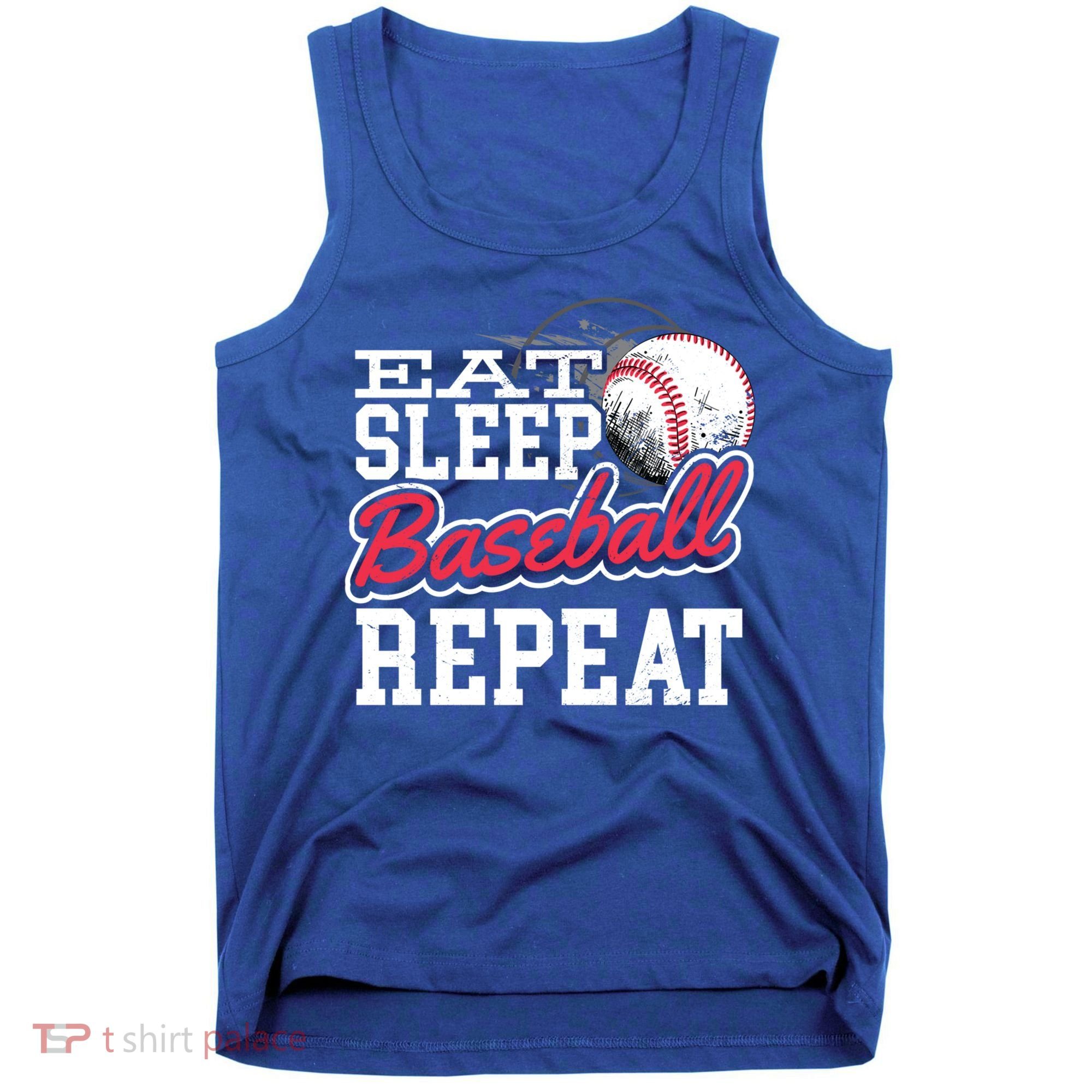 Eat Sleep Baseball Repeat Baseball Player Sports Lover Gift Tank Top