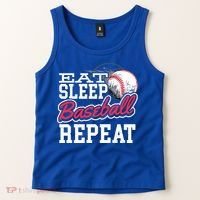 Eat Sleep Baseball Repeat Baseball Player Sports Lover Gift Tank Top thumb 2