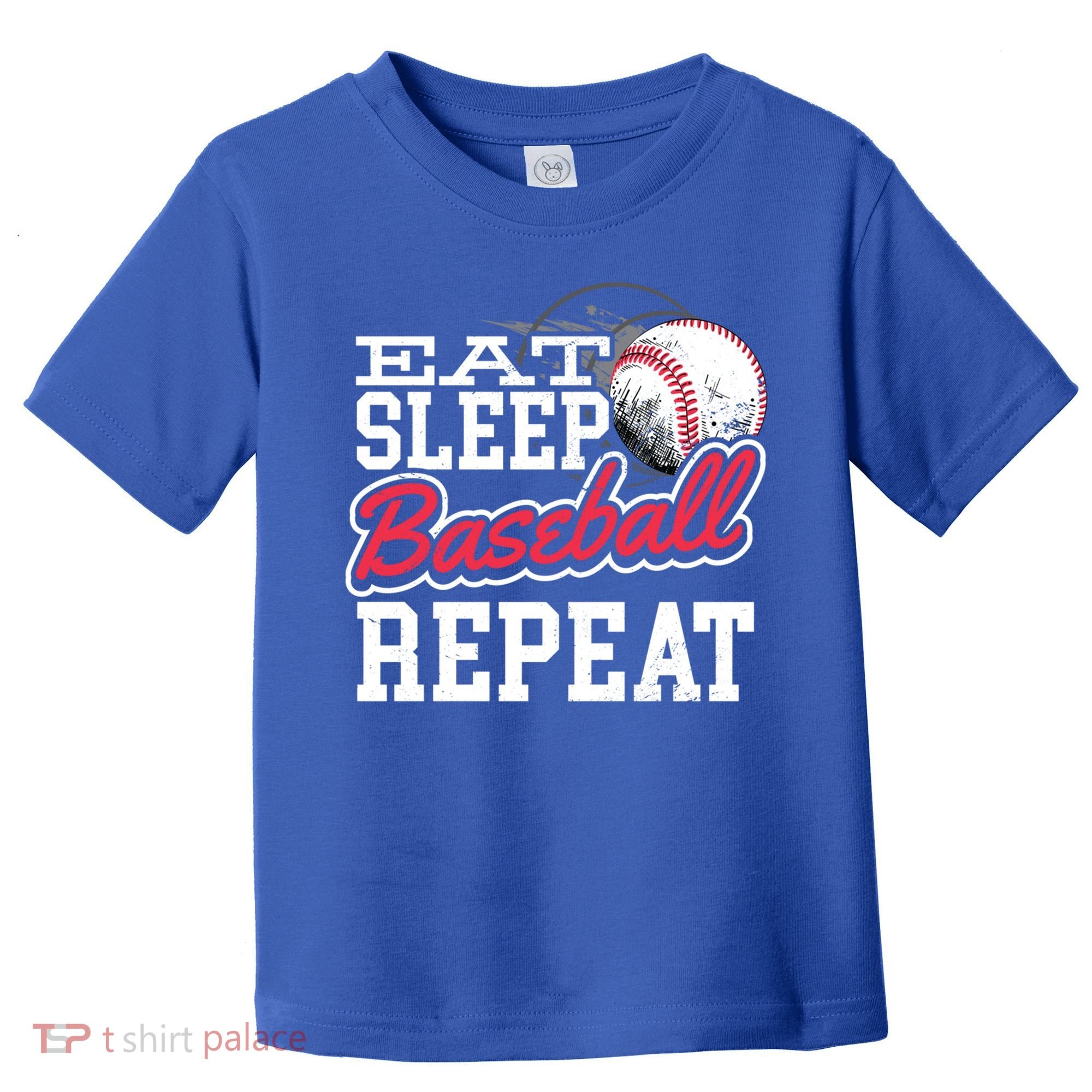 Eat Sleep Baseball Repeat Baseball Player Sports Lover Gift Toddler T-Shirt