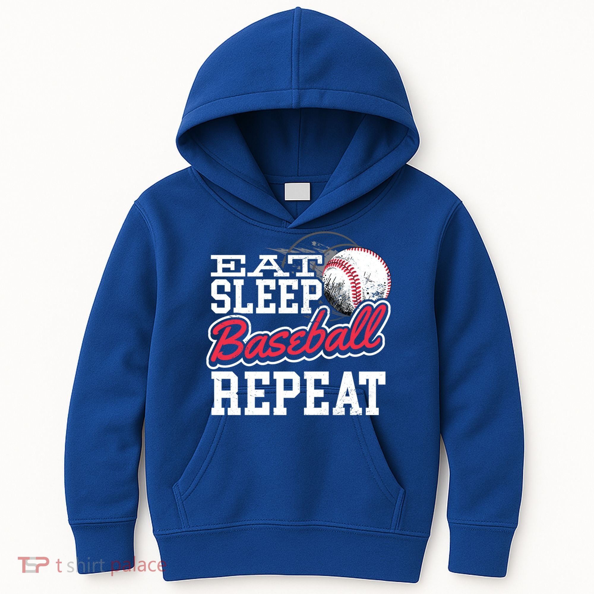 Eat Sleep Baseball Repeat Baseball Player Sports Lover Gift Kids Hoodie