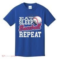 Eat Sleep Baseball Repeat Baseball Player Sports Lover Gift Kids T-Shirt thumb 0