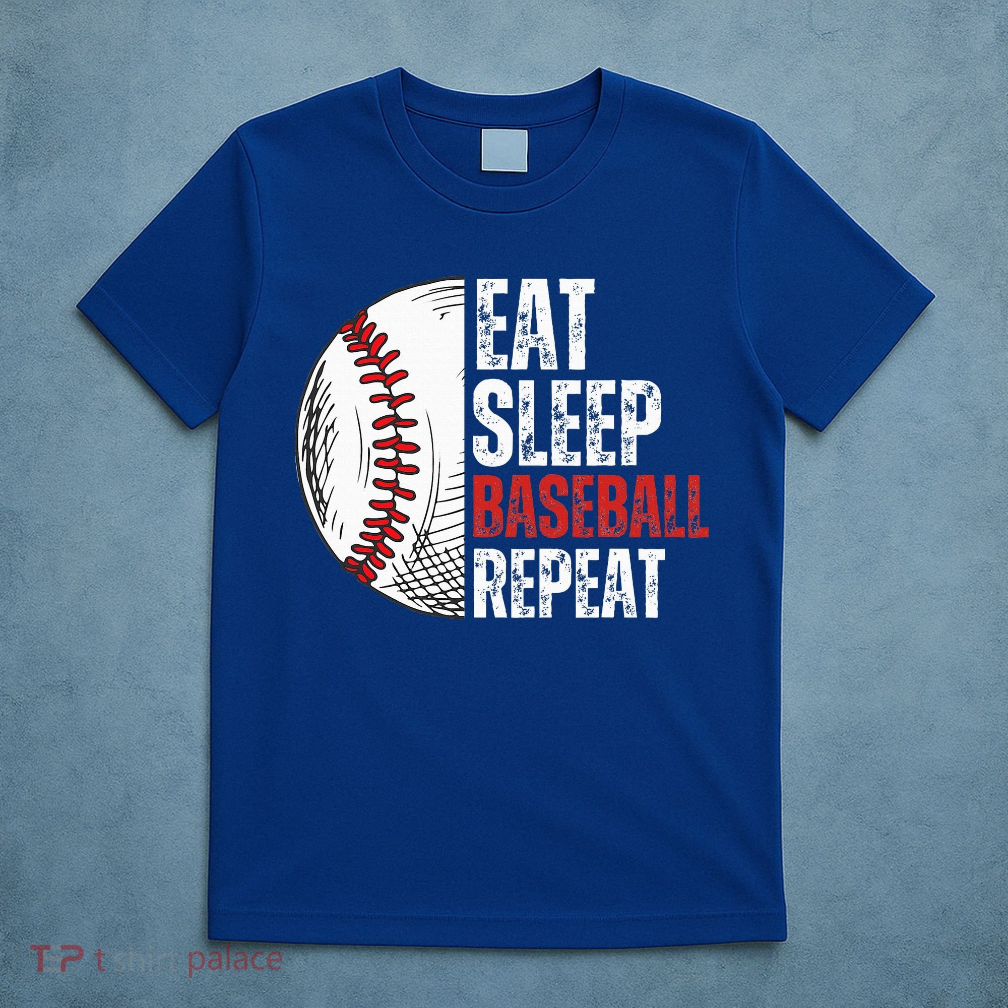 Eat Sleep Baseball Repeat Funny Baseball Players T-Shirt